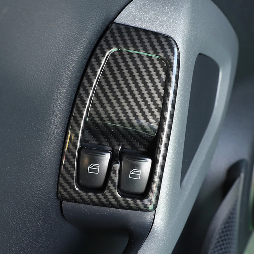 

For Mercedes Benz Smart 2010-2015 Left Hand Drive Car Door Window Lift Switch Cover Trim Styling ABS Moldings