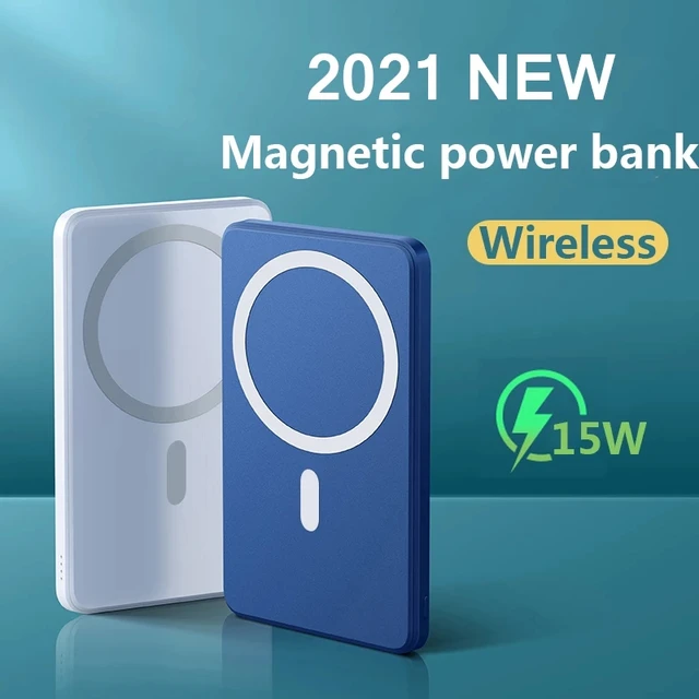 2022 NEW 10000mAh Magnetic PD15W Fast Wireless Charging Power Bank For iphone 13 12 pro max 12 mini External Auxiliary Powerbank 1