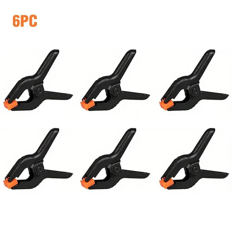 6pcs 3inch Spring Clamps Heavy Duty Plastic For Photo Studio