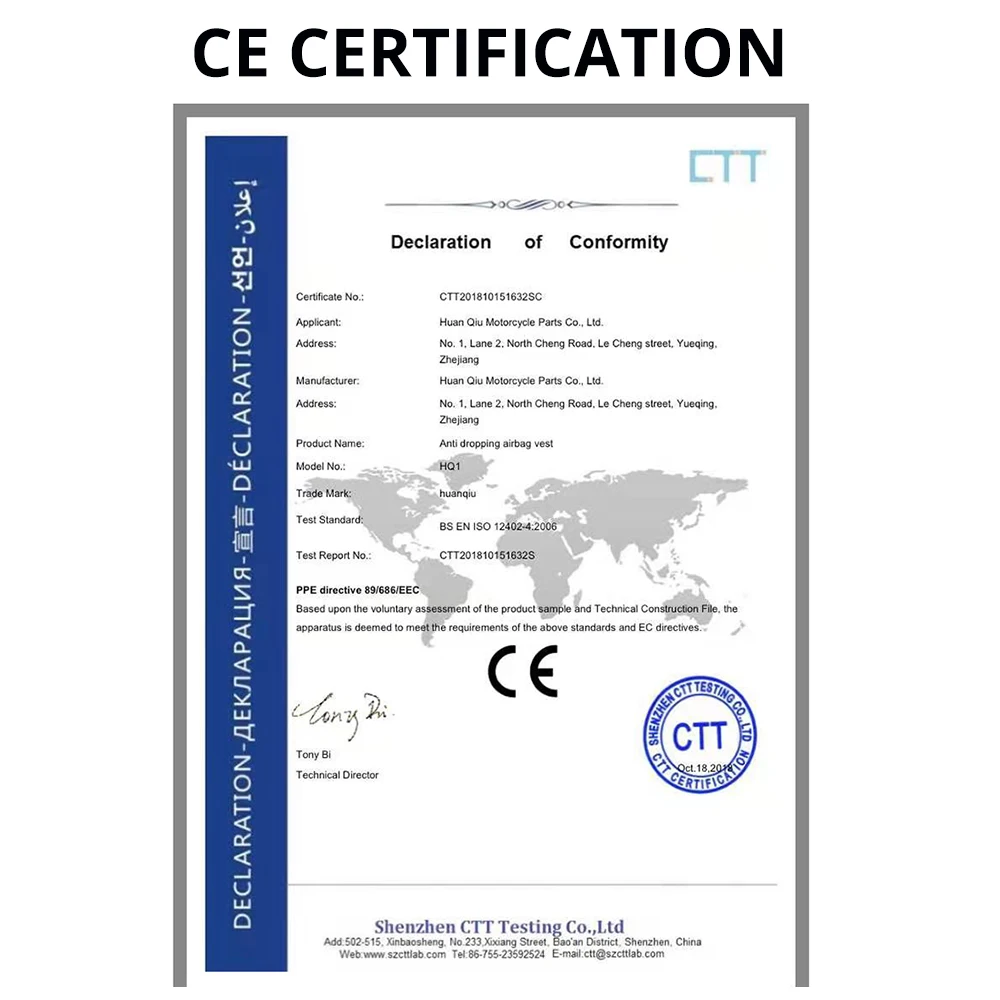 오토바이 에어백 조끼 오토바이 재킷 레이싱 라이딩 모토크로스 에어백 반사 안전 의류 CE 보호대 남성용