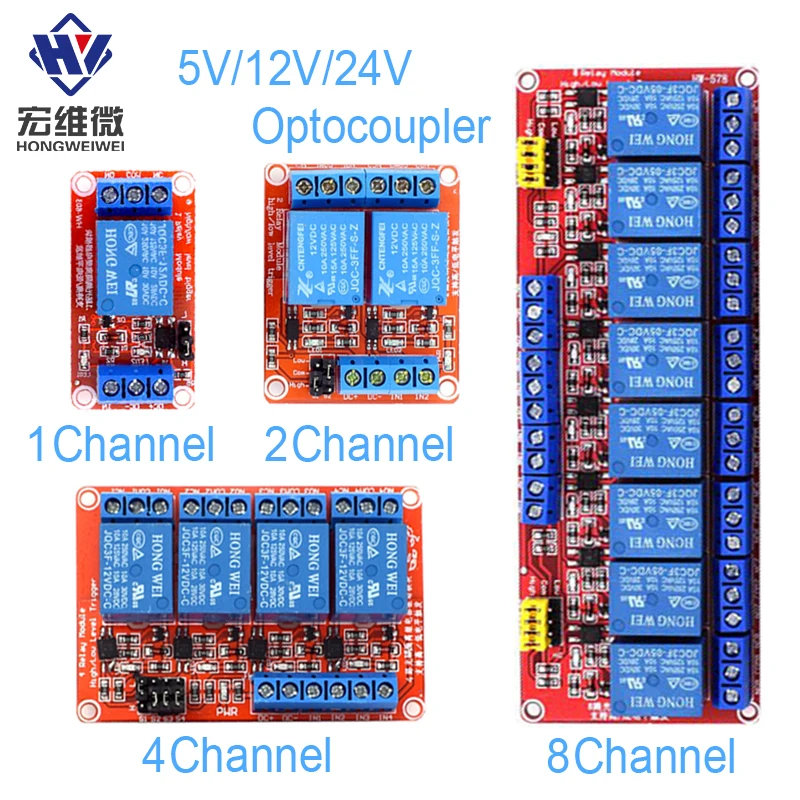 High/LowLevelTriggerRelayModule1/2/4/8Channel5V12V24VHomeIntelligentControlModuleWithOptocouplerIsolationOutput-AliExpress502