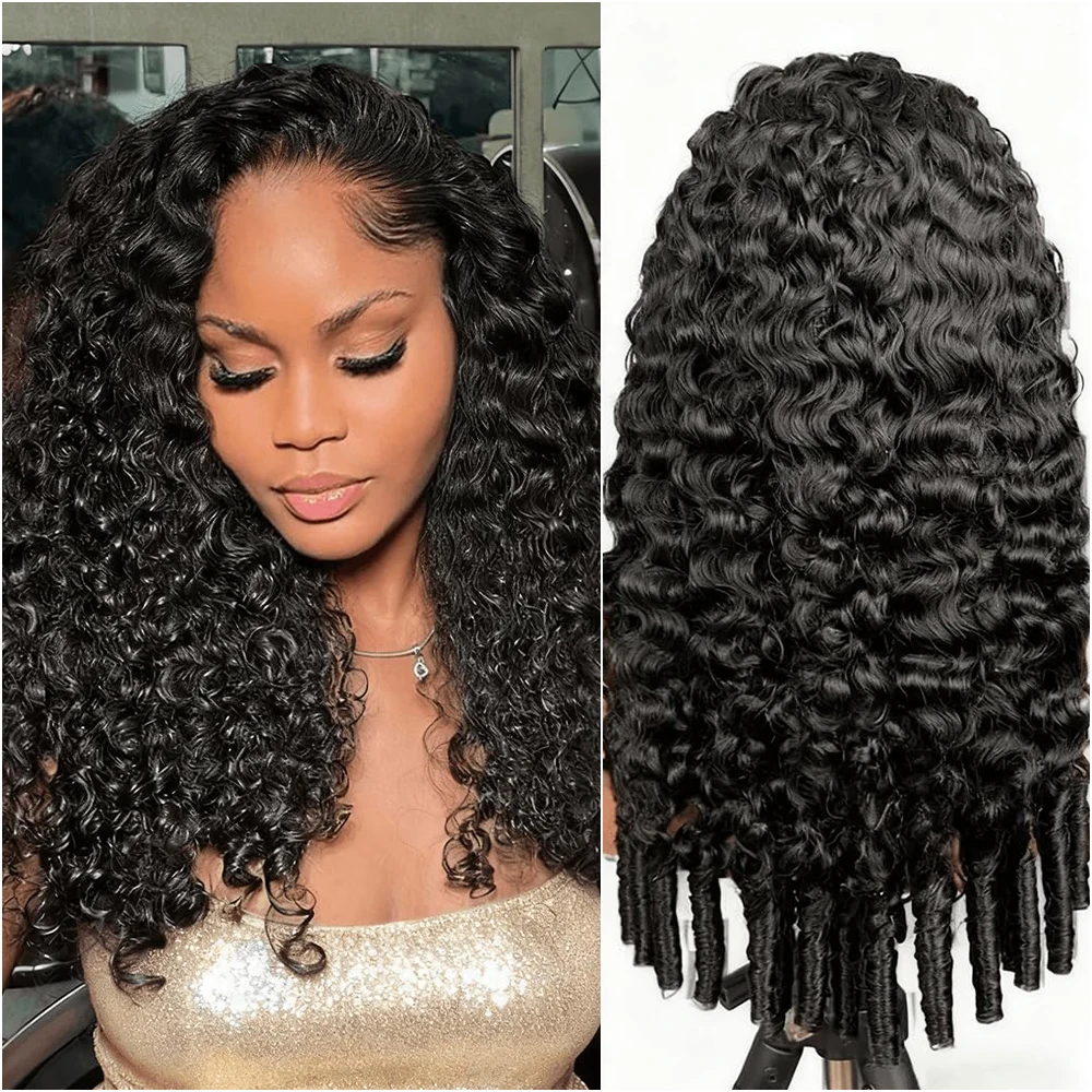 220 Density Burmese Curly Wig Human Hair Deep Wave Lace Front Wig 13x6 Hd Lace Human Hair Wigs Pre Plucked Brazilian 30 40 Inch 1