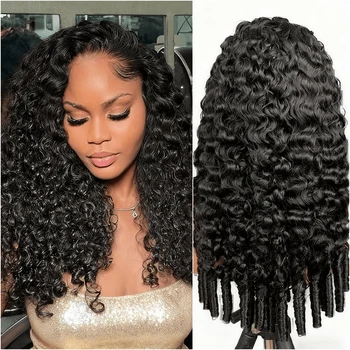 220 Density Burmese Curly Wig Human Hair Deep Wave Lace Front Wig 13x6 Hd Lace Human Hair Wigs Pre Plucked Brazilian 30 40 Inch 1