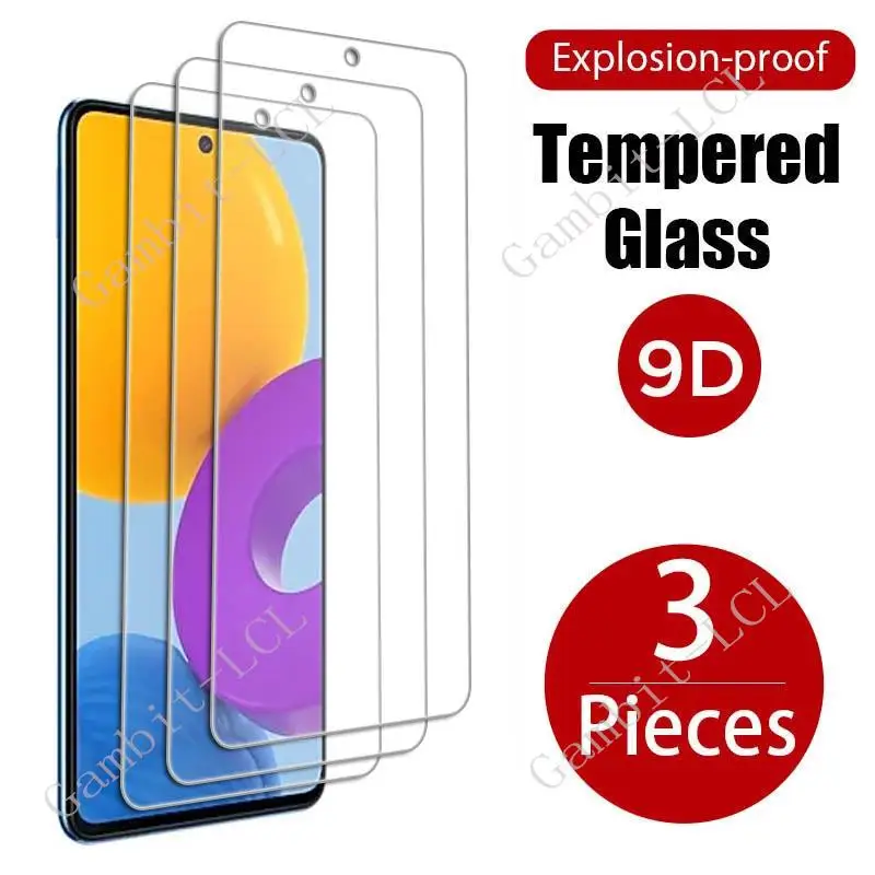 

3PCS For Samsung Galaxy M52 5G Tempered Glass Protective On GalaxyM52 M 52 M526BR M526B M526 6.7" Screen Protector Cover Film