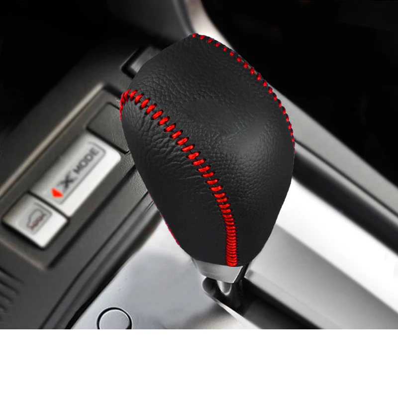 

Кожаная Автомобильная Ручка рычага переключения передач из коровьей кожи для Subaru Forester 2013 2014 2015 2016 2017 SJ Auto