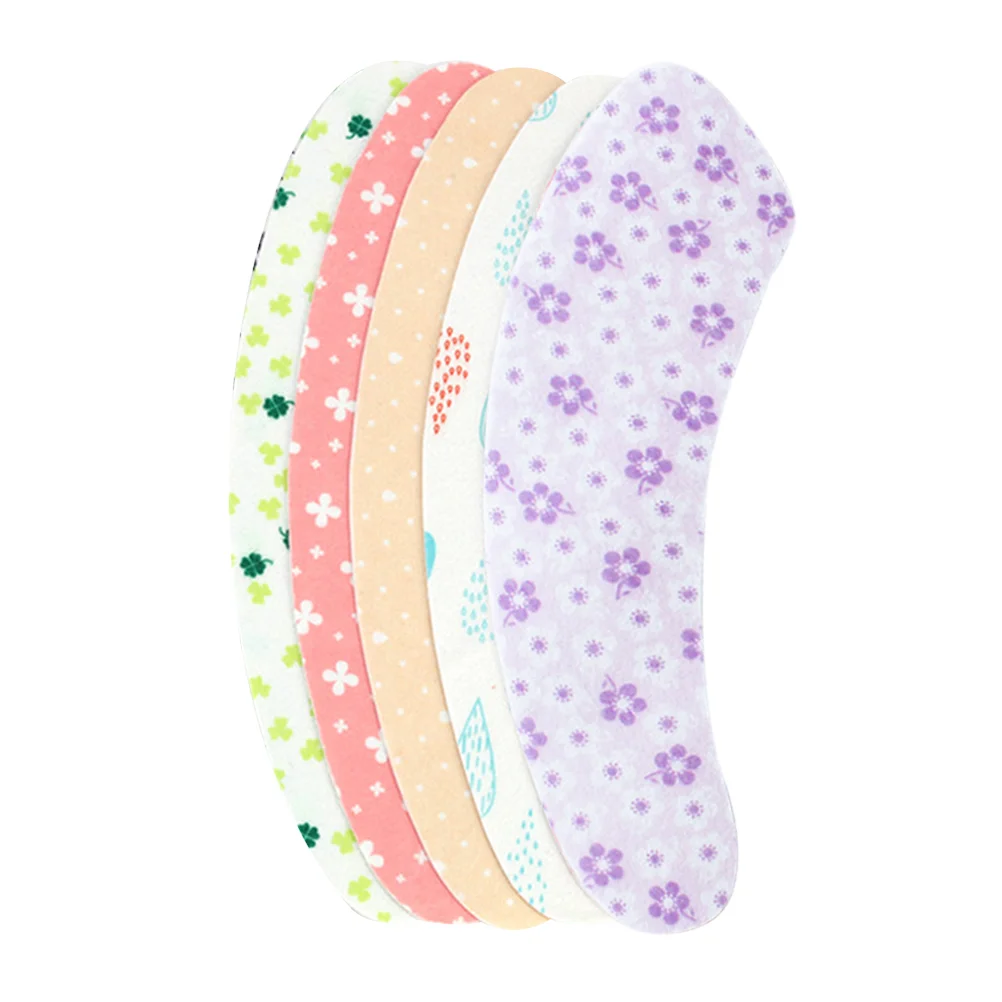 

5 Pair Toilet Seat Cushion Sticky Cover Cartoon Pads No Trace Lid Washroom Warmer