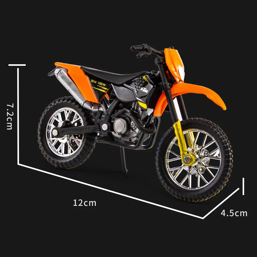 450 SX-F Alloy Motorcycle Model 1:18 Diecasts Portable Racing Finger Motobike Simulation Collection Toys For Children 6