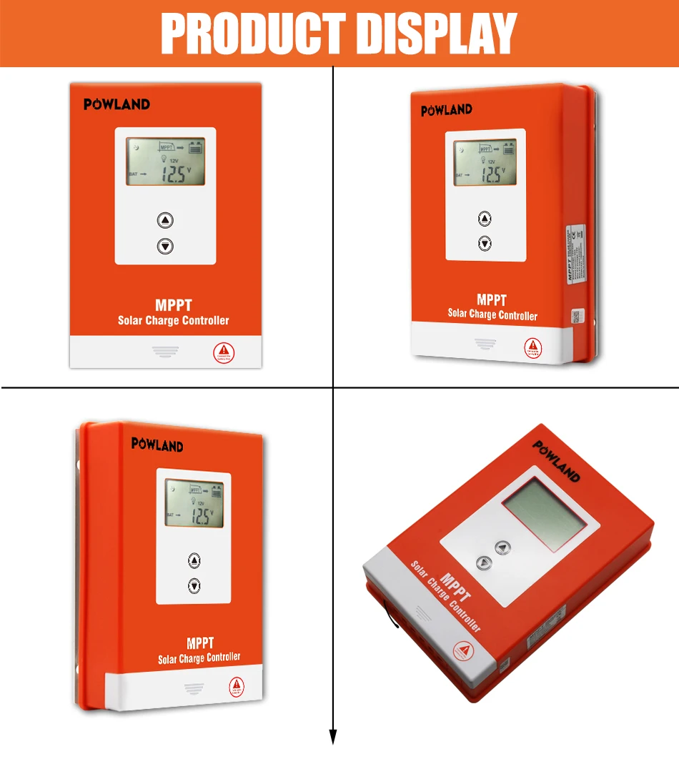 POWLAND MPPT Solar Laderegler 60A 40A 30A 20A Batterie 12V 24V 36V 48V Auto Max PV 150VDC Für Blei-Säure-Lithium-Batterie – Detail 23