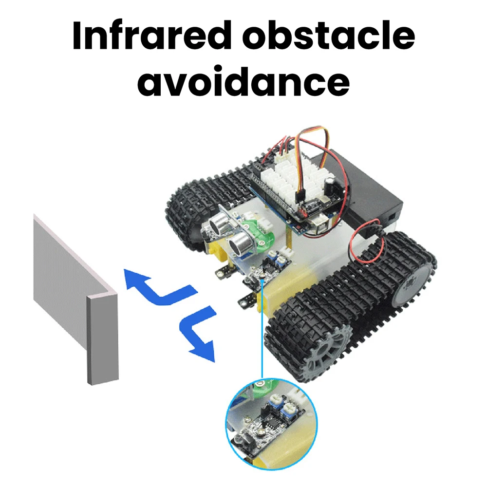 Kit Robot Tank Chenilles Arduino Uno Bluetooth Ultrason