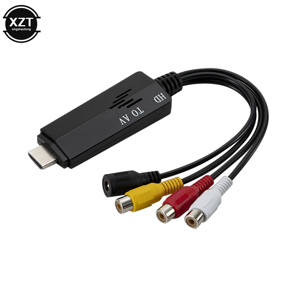 Rca Puerto Hdmi Para Tv HDMI To RCA Converter With Power Supply