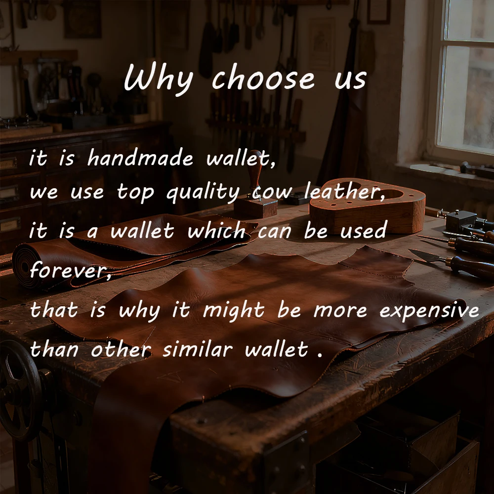 Genuine Leather RFID Card Holder & Coin Purse with Name Engraving - Short Style, Double Zipper, Unisex Design