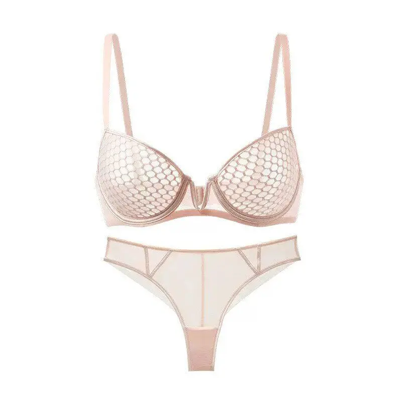 Ensemble de soutien-gorge minimisant ultra-fin style été pour femmes à forte poitrine, avec armatures souples, soutien latéral et anti-affaissement, lingerie quotidienne