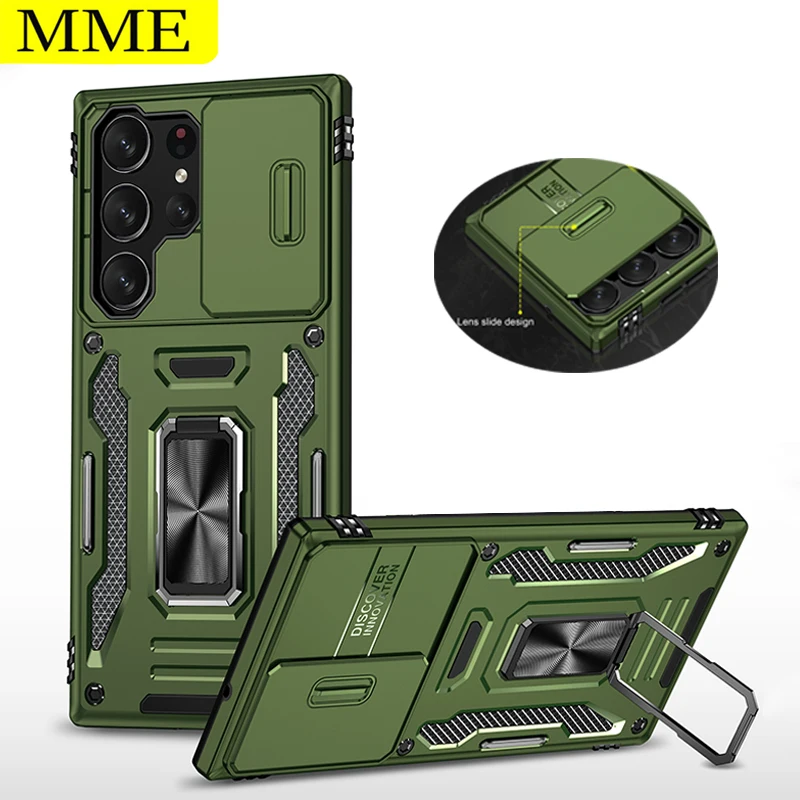 

Luxury Armor Case For Samsung Galaxy S23 Plus Ultra 5G Magnetic Camera Lens Protection Selection Bracket Shockproof Case Cover