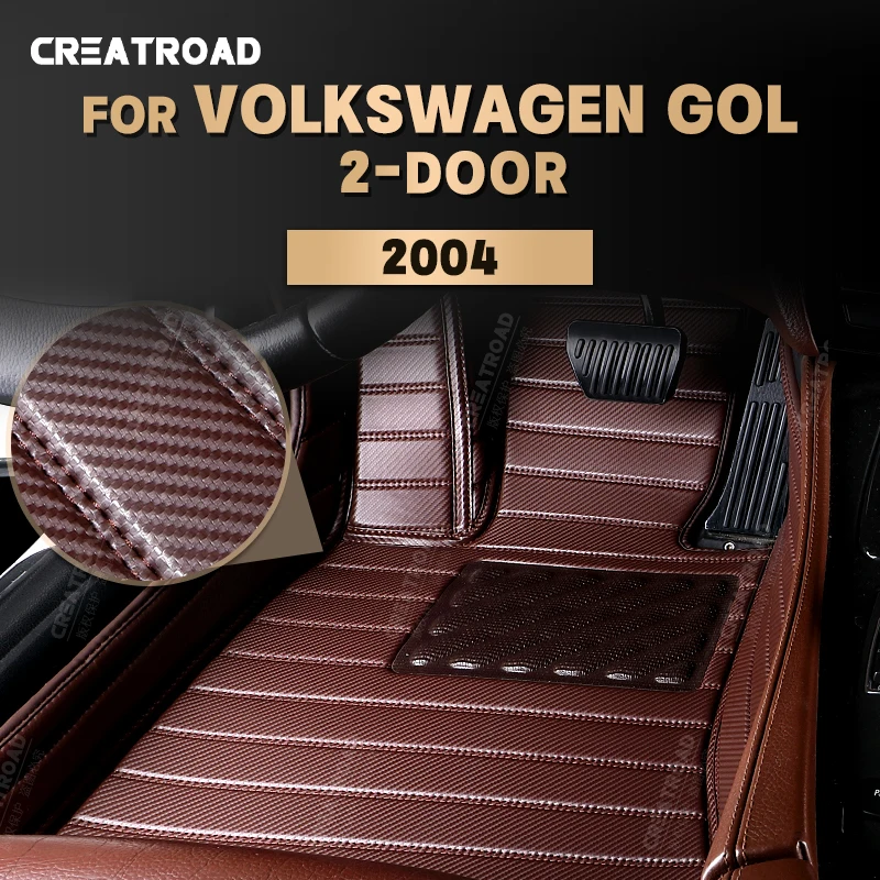 

Напольные коврики из углеродного волокна на заказ для VW Volkswagen Gol 2-дверный коврик 2004 футов покрытие для автомобильного интерьера аксессуары
