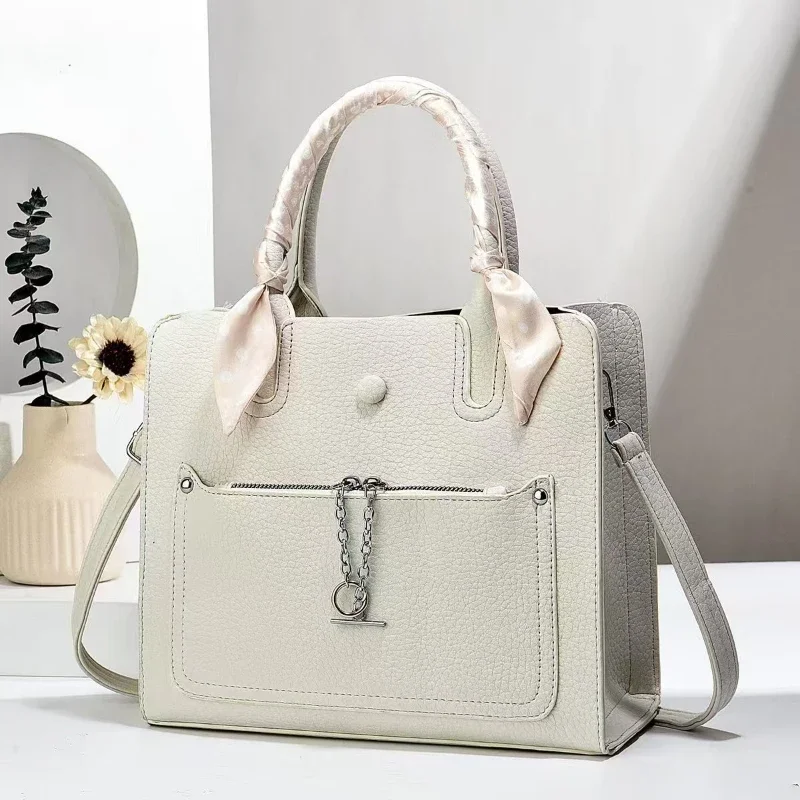 Vintage Women's Bags Luxury PU Leather Handbags High Quality Large Capacity Female Shoulder Bags for Daily Use