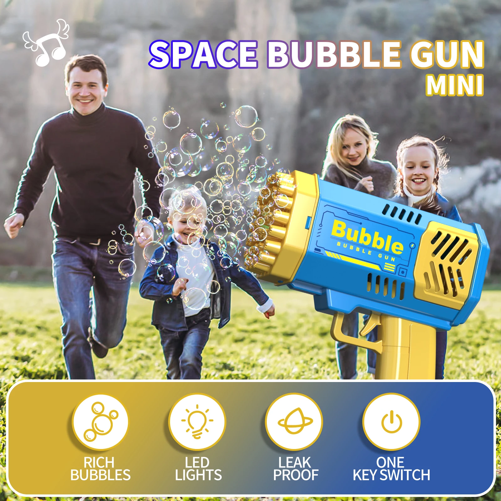 Electric Bubble Gun Toy 6