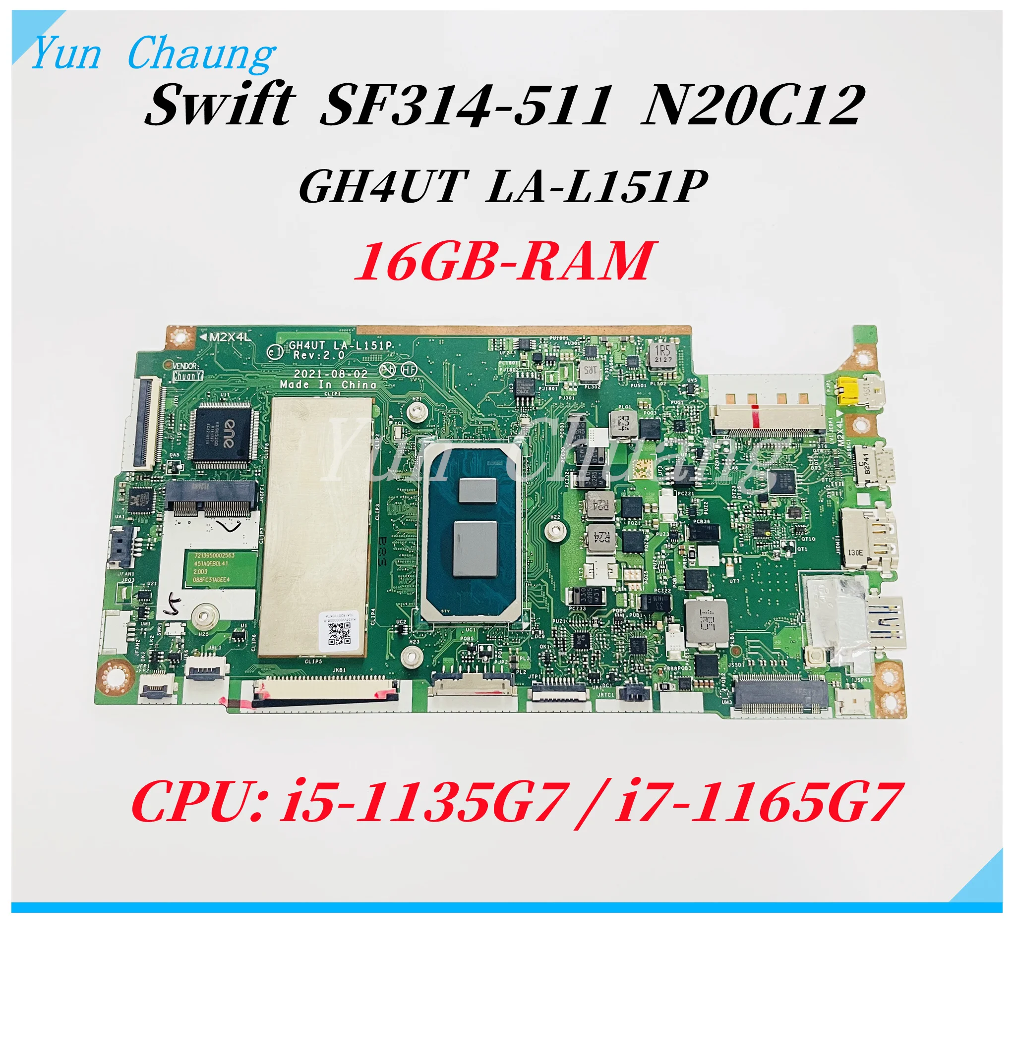 Newwyt Nuova Ventola di Raffreddamento della CPU per Swift 3
