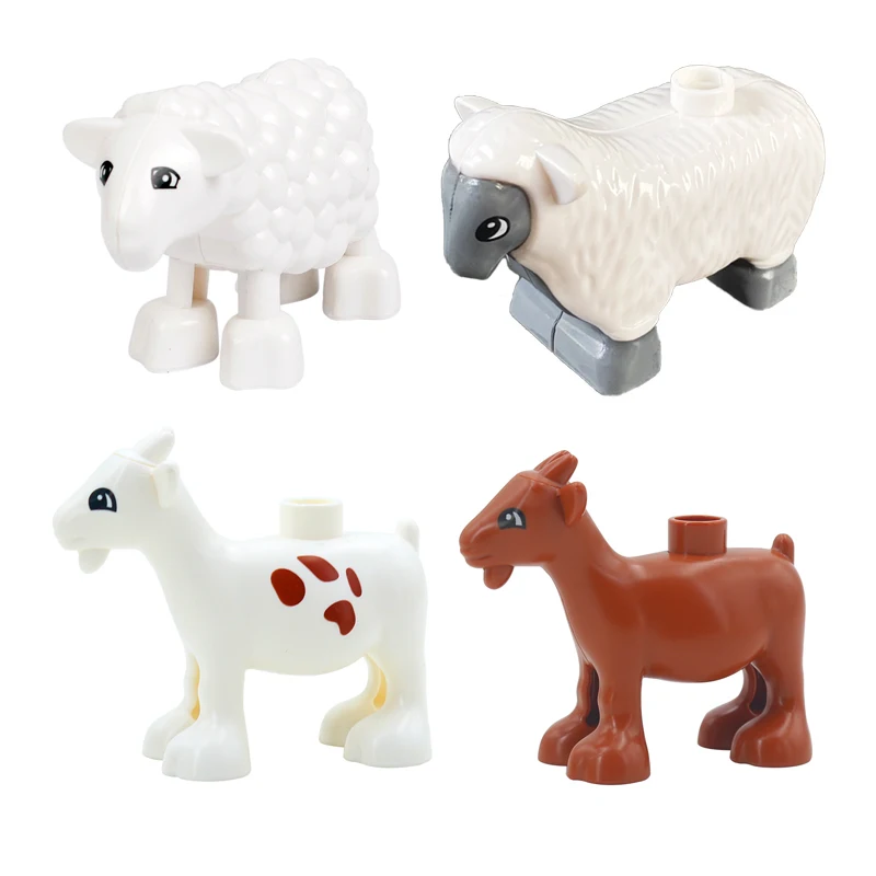 Large Zoo Animal Building Block Set - Educational Toys