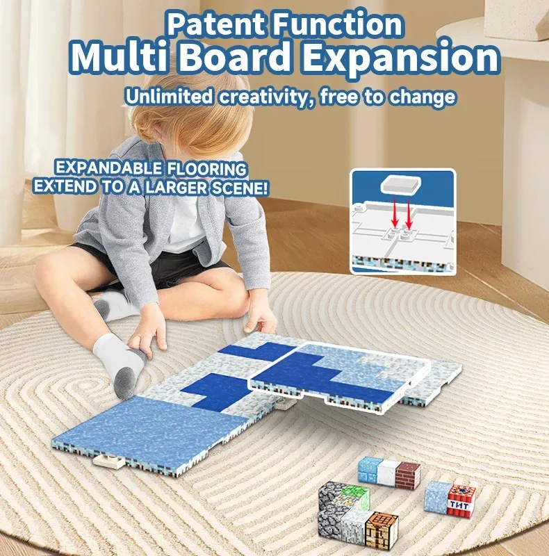 Magnetic Base Plate For Mine World DIY Magnetic Building Blocks Toys For Boys and Girls