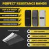 1pc/1 set Fabric Resistance Hip Bands - Glute Thigh Workout Circle for Squats Yoga Stretching - Fitness Loops Gym Equipment 3