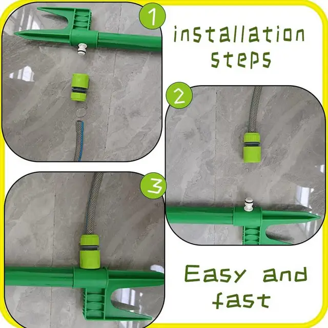 Vicces Kerti Sprinkler Aranyos Virág Alakú Őrült Örvénylő Udvar Sprinklerek 720 Forgó Táncoló Százszorszép Fűnyíró Öntöző Eszköz - Image 6