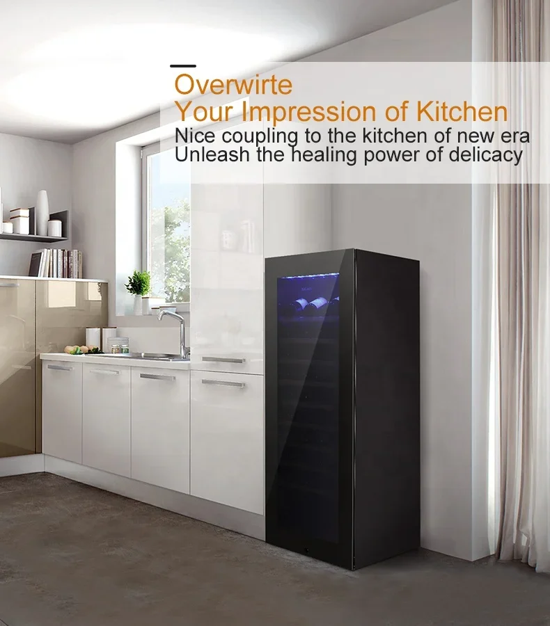 Sale The Best Luxury Commercial Single Zone Big Red Wine Room Refrigeration Unit Refrigerator Cellar for Furniture Kitchen