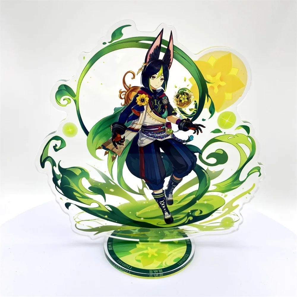 Anime Figure Acrylic Stand - Furina, Arlecchino, Xiao, Yae Miko, Yelan - Desk Decor & Fan Gift