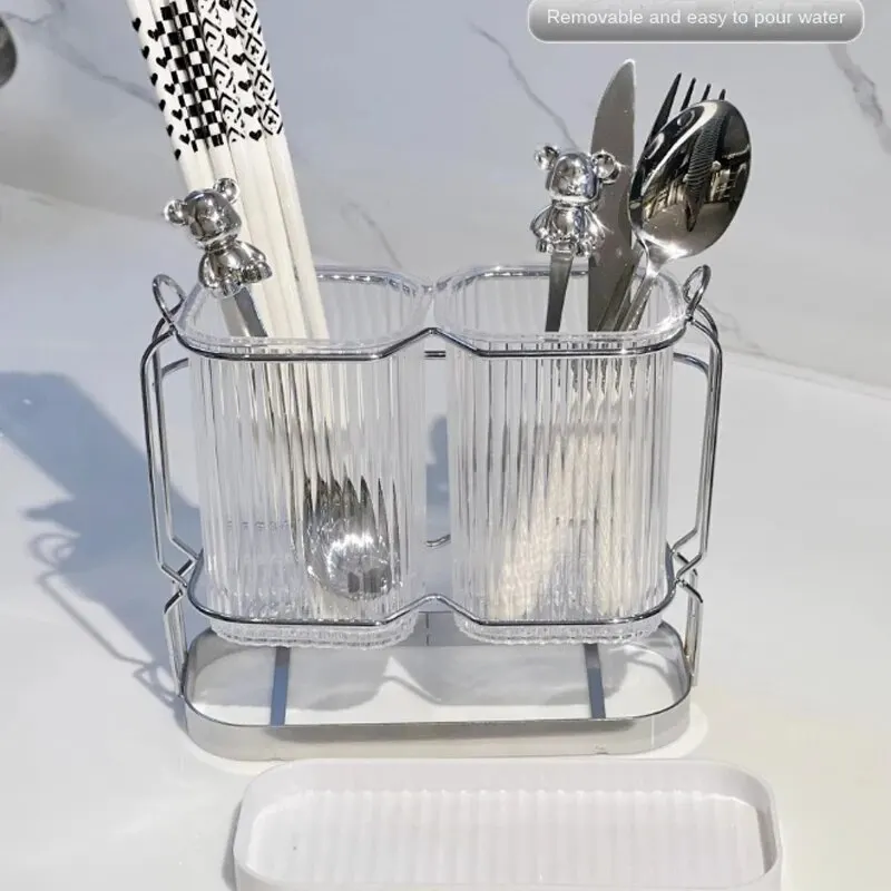 Kitchen Storage Rack Chopsticks Container Kitchen Spoon Storage Container Household Storage Rack Chopsticks Basket