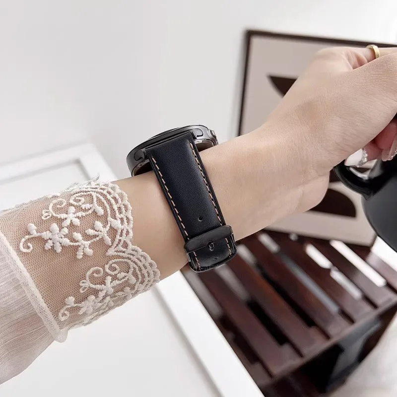 Crazy Horse Leather Strap for Smartwatch - Premium Correa Accessories Bracelet Band