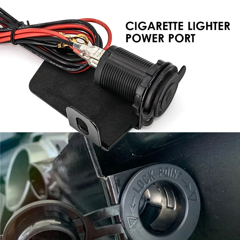 

Motorcycle Dual USB Interface Port Charger Adapter Waterproof Lighter Charger New Plastic For BMW R1200GS/R1250GS/ADV