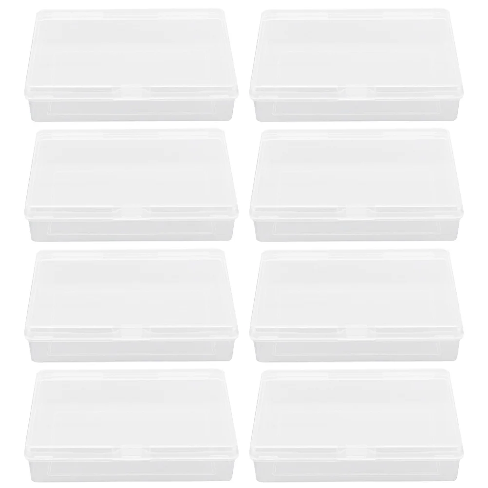 

Storage Box Cards Organizers Transparent Poker Boxes Playing Case Container Rectangular Plastic Beads Cases