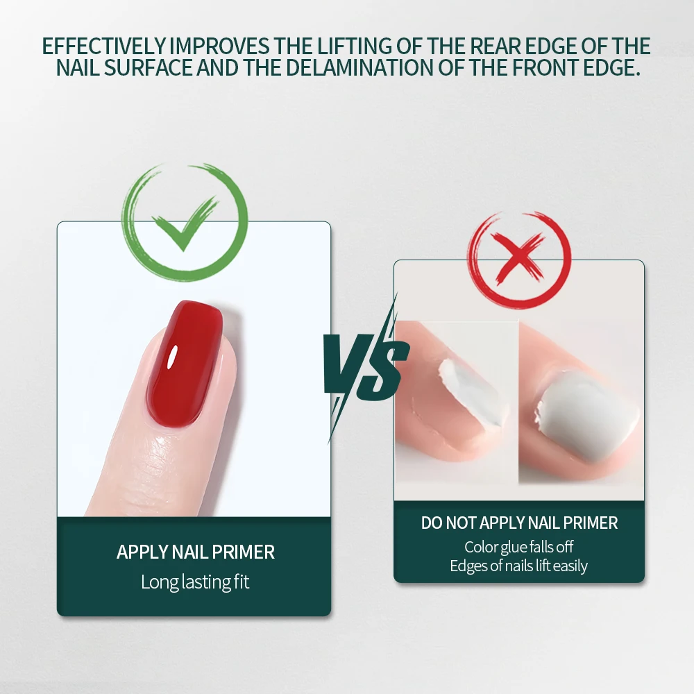 Nail Dehydrator and Primer Acid Free Natural Nail Prep Dehydrate Bond Primer Bonding Polish Soft Nails Tips Gel Nail Supplies 2