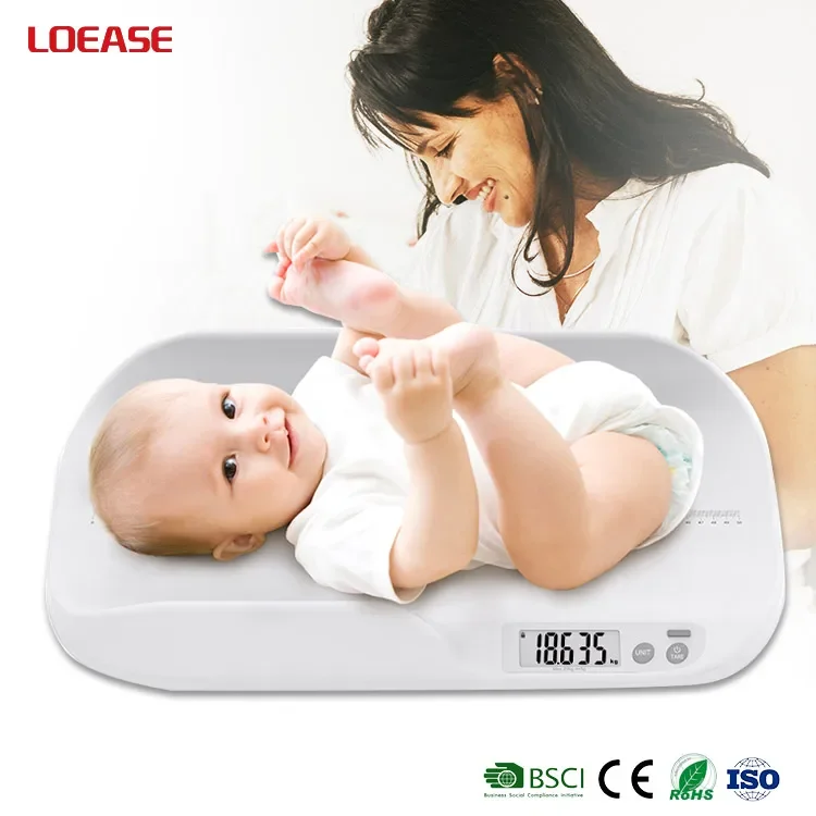 B37 BSCI Supply 20kg Plastic Digital Infant Weighing Pet Baby Scale