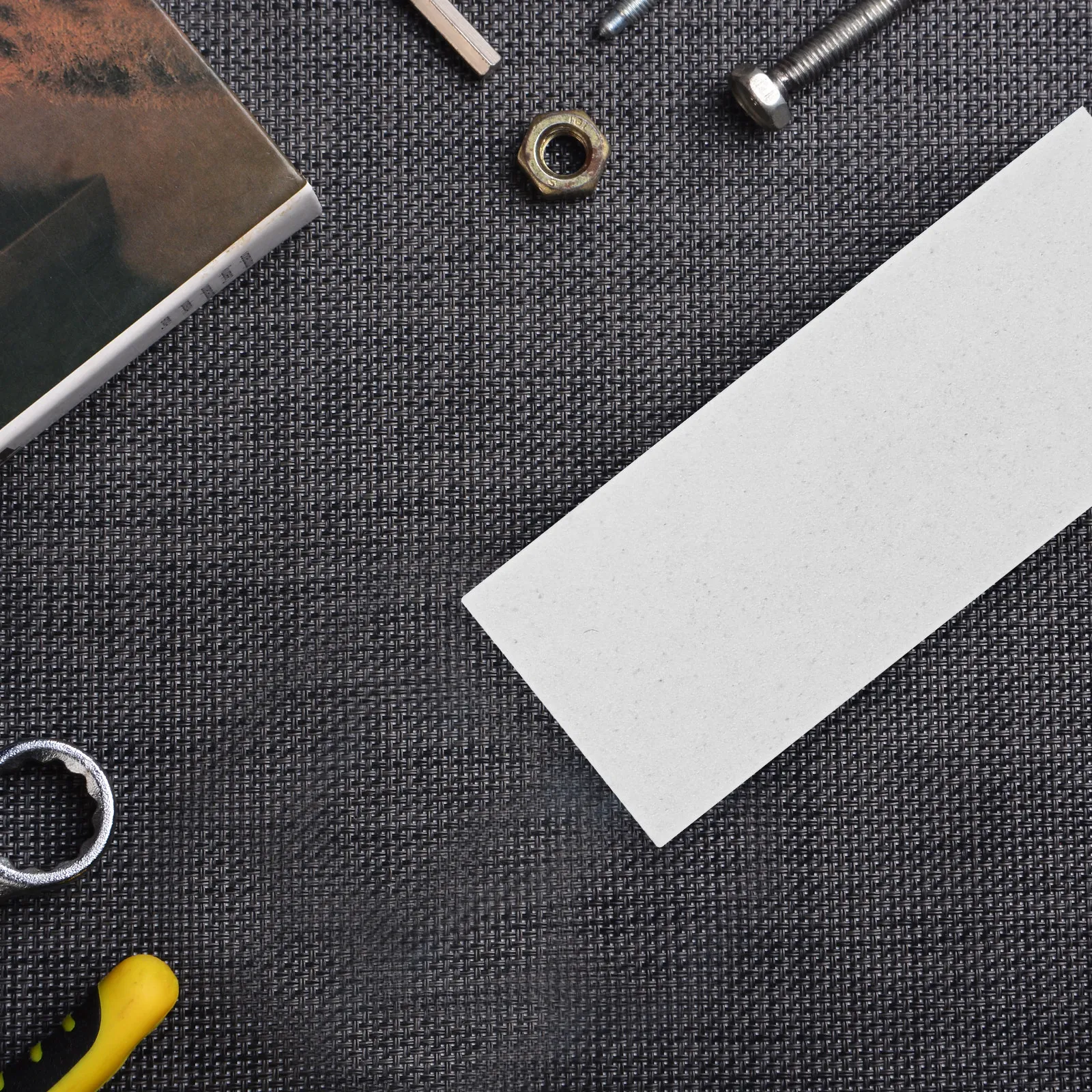 흰색 커런덤 평탄화 스톤 블록 양면 가정용 직선형 연마석 수리 도구 평탄화 스톤