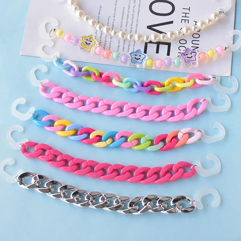 1 Stück Verkauf Kette Schuhe Schnallen Charms Gold Rose Diamant-montiert Zubehör zum Klopfen Tasche Clogs Schuh Dekorationen Frau Kinder Geschenke