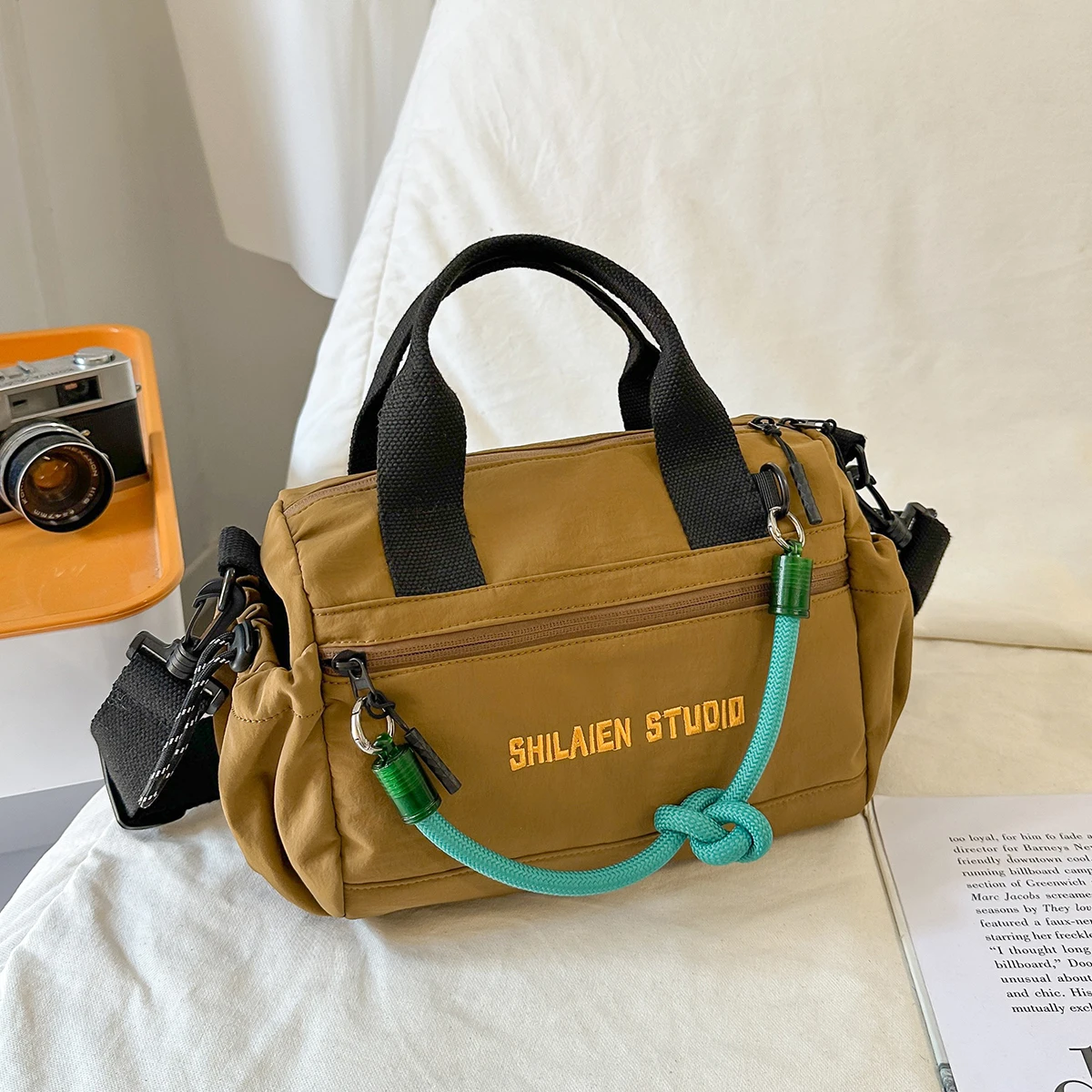 Outdoor Sports Shoulder Bag, Men's Crossbody Bag, Women's Fitness Camel Bag, Small Bag, Casual Bag, Shoulder Bag, Small Backpack, Fashionable