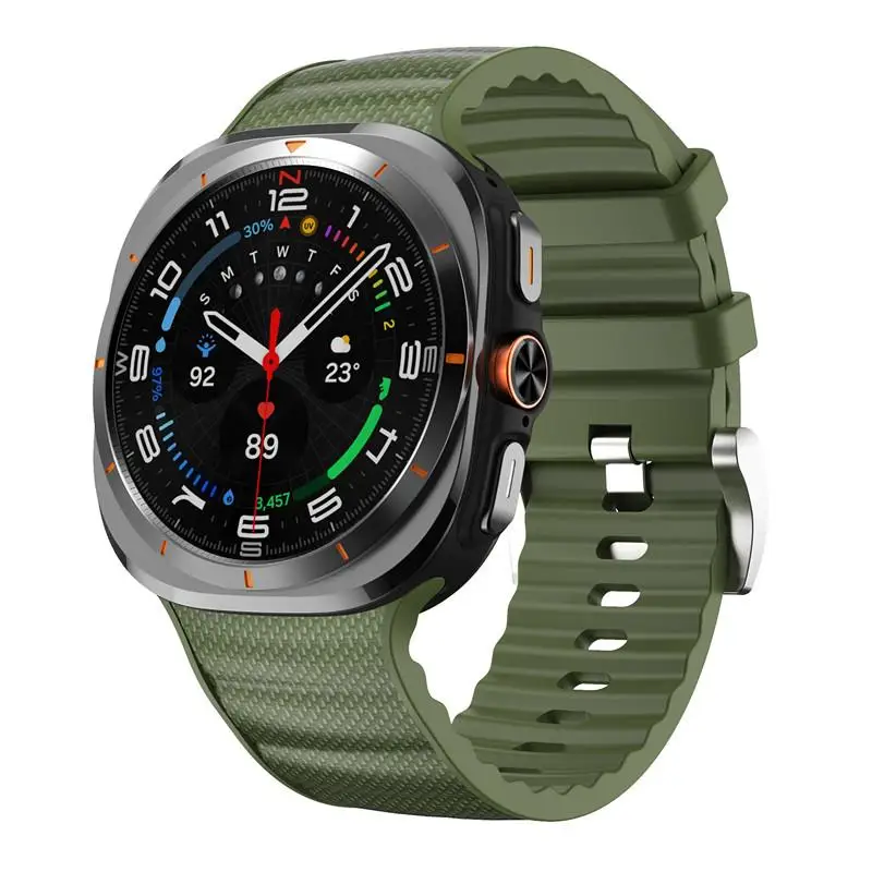 PeakForm Silicone Nylon Sport Strap for 47mm Watch