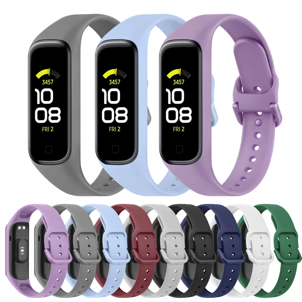 Soft Silicone Strap For Samsung Galaxy Fit 2 Band Bracelet Replacement Sport Watchband Correa For Samsung Galaxy Fit 2 Strap