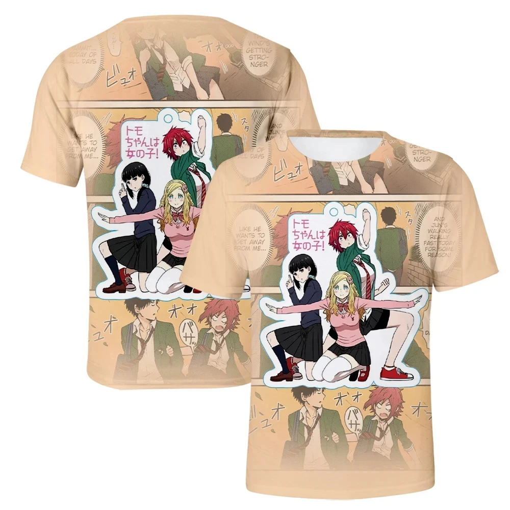 

Anime T-Shirts Tomo-chan Is a Girl 3D Print Streetwear Boys Girls Fashion Oversized Short Sleeve T Shirt Kids Tees Tops Clothing