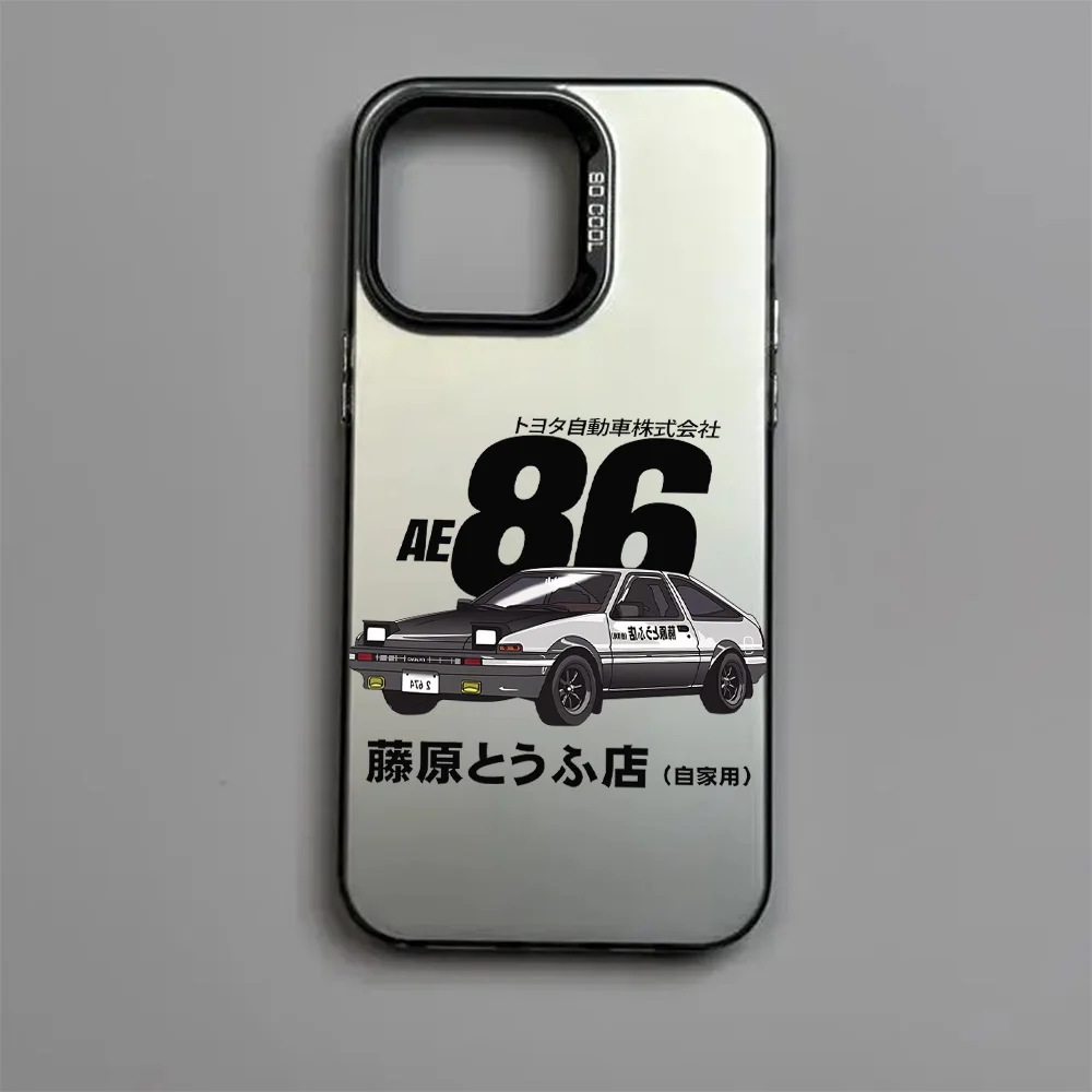 Anime Initial D AE86 Matte Phone Case - Stylish Back Cover