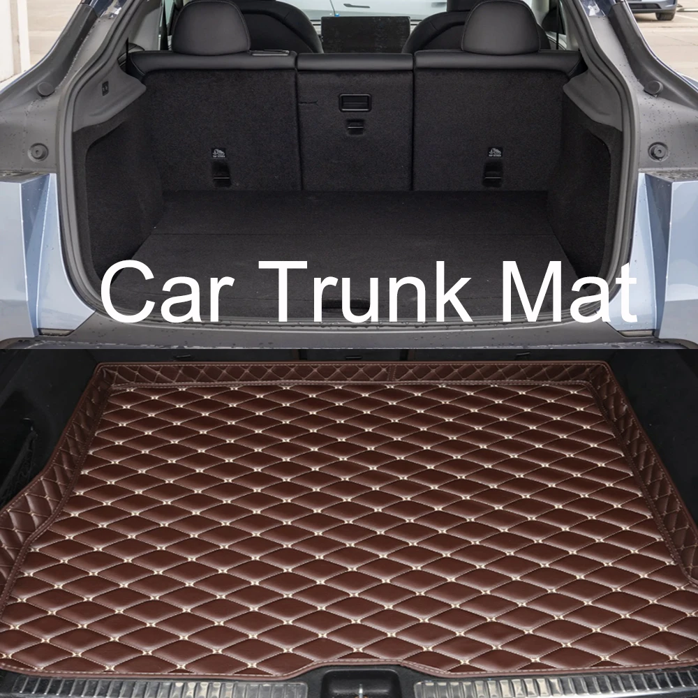 Premium PU Leather Custom Car Trunk Mats - Luxury Interior Car Accessories Carpet