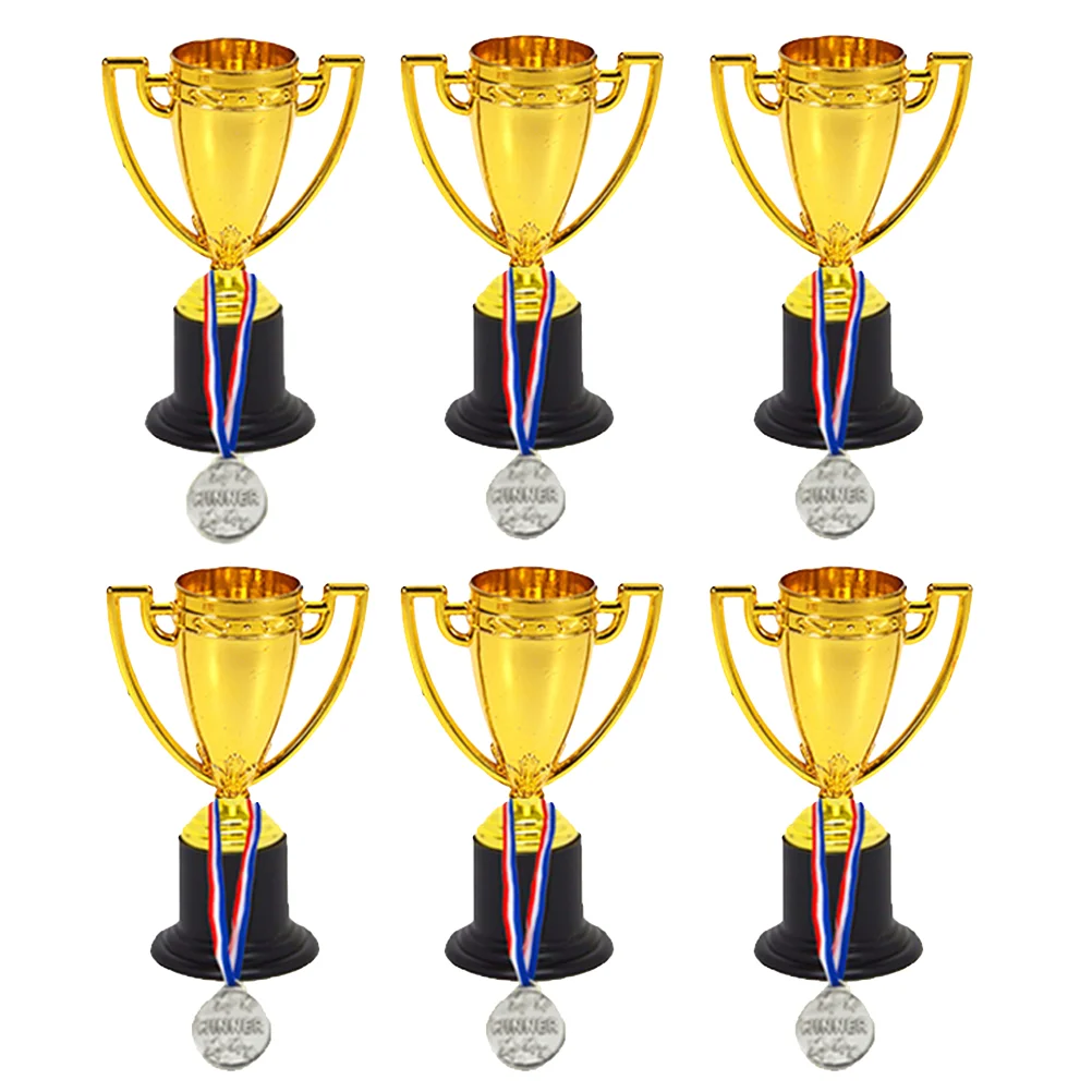 24 Pcs Soccer Trophies Kids Kids Winner Medal Small Small Toy For Baseball Trophy Award Trophy award medals plastic trophy toys