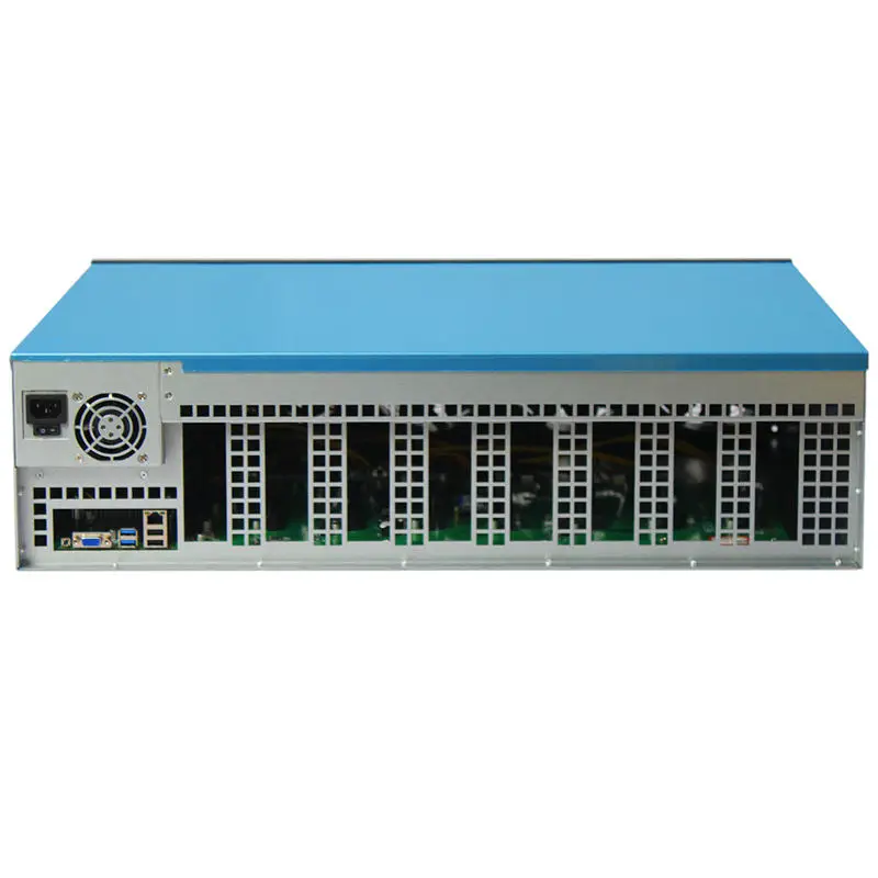 8개의 GPU를 장착한 서버 리그 머신, I3 4130 CPU 풀세트 서버 케이스, 3080 시리즈 카드 GPU 섀시용