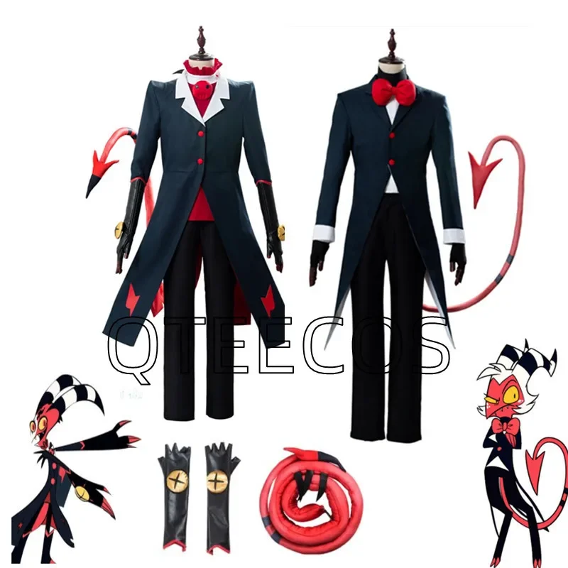 

Hazbin disfraz de Helluva Boss para hombre y mujer, uniforme de Anime para Halloween, Carnaval