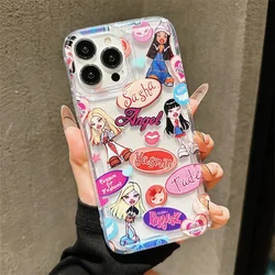 Vintage Cartoon Money Girl Air Cushion TPU Phone Case - iPhone 16 Pro Max (2)