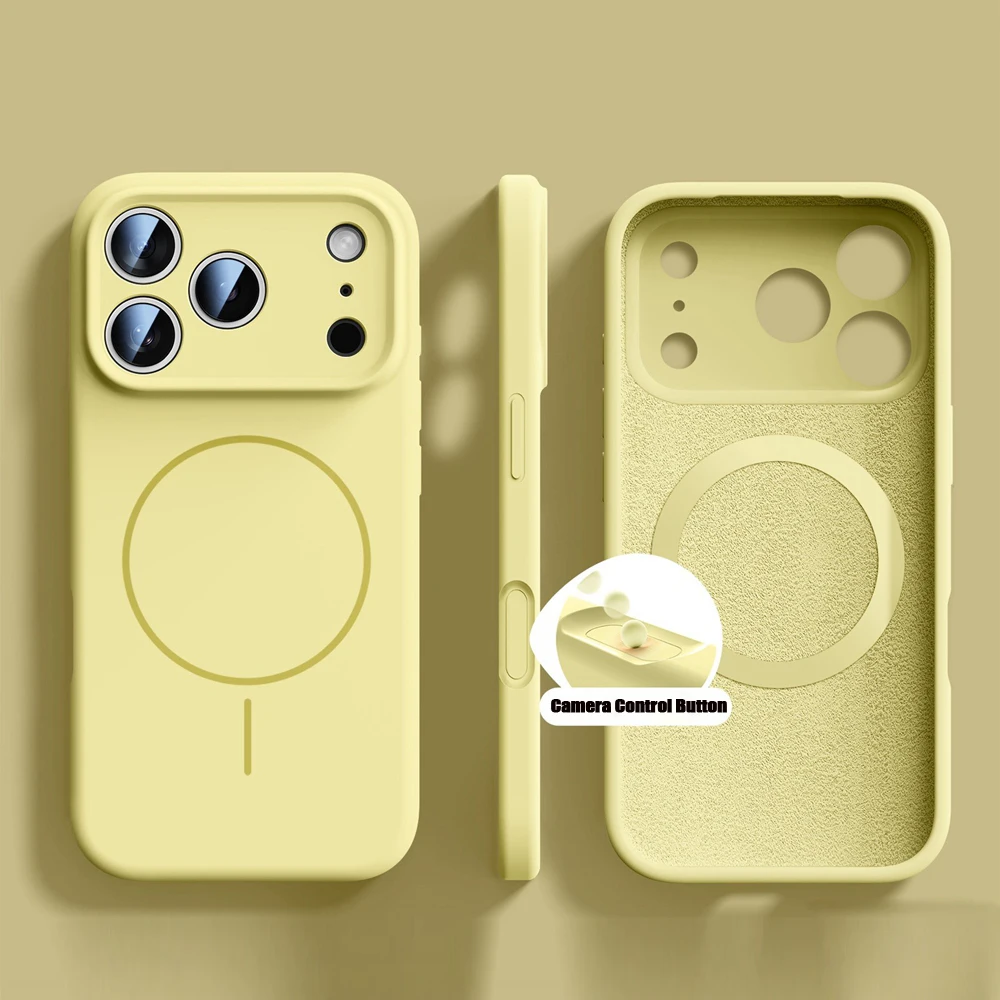 ตัวเลือกสินค้า เคสซิลิโคนเหลวสีส้มสำหรับ iPhone 17 Pro Max พร้อมชาร์จ Magsafe