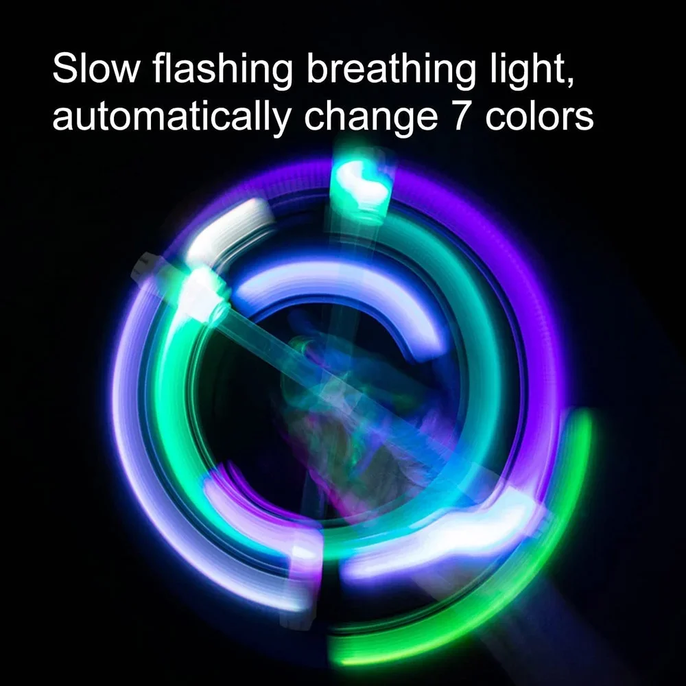 Color LED Light Pen Fingertip Felt Tip Pen Toy Luminous Cool Fidget Spinner Pen Decompression Toys for Children and Adults 3