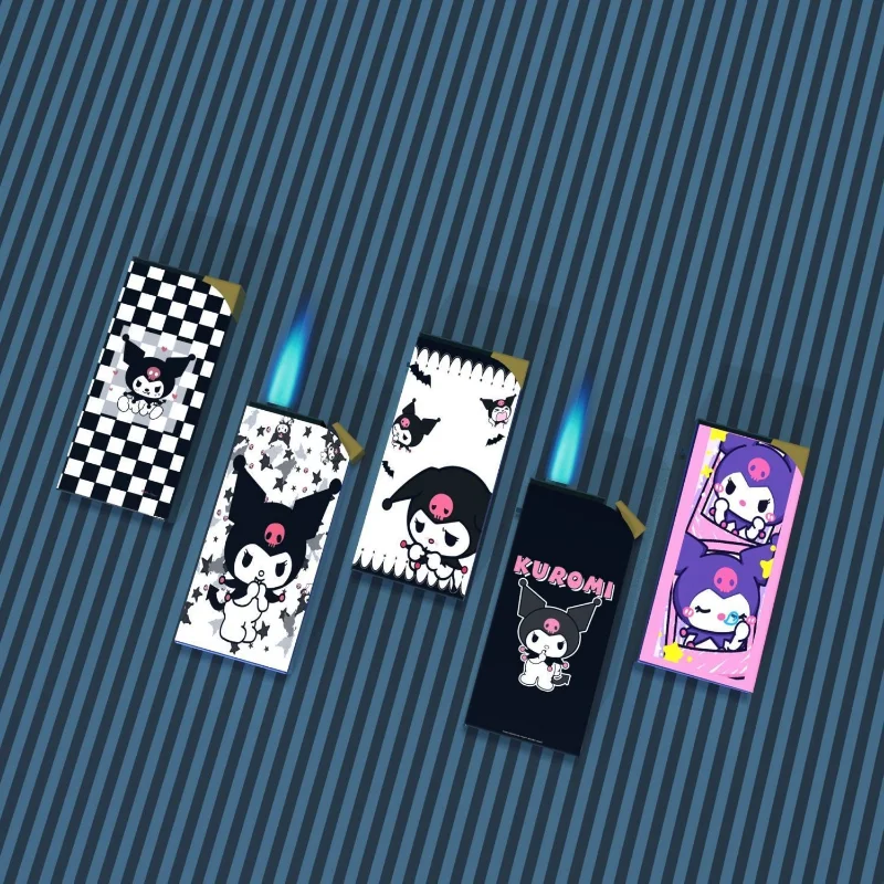 

Sanlio Kawaii kulomi Cinnamon Roll Melody Straight into Windproof Lighter Cartoon Cute Anime Cigarette Lighter Wholesale