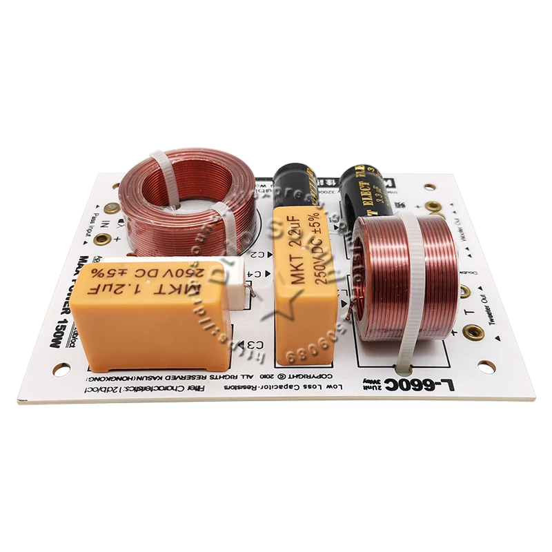 2pcs 2 웨이 3 유닛 더블베이스 150W KASUN L-660C Hi-Fi 오디오 스피커 주파수 분배기 크로스 오버 필터