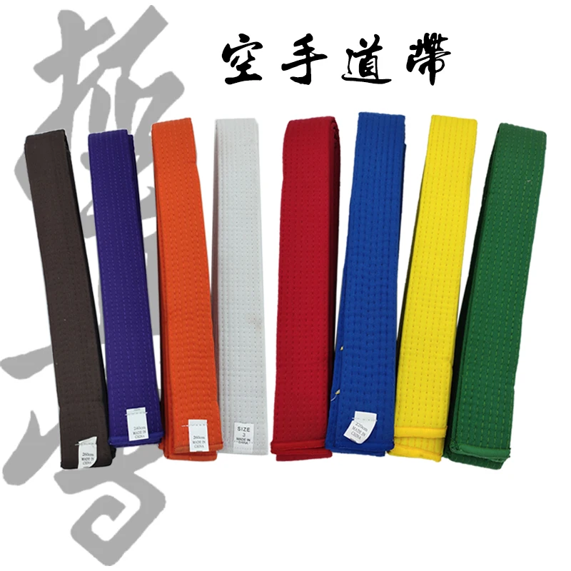 Karate Belt KYOKUSHIN KAI Taekwondo Colored Ranking Martial Arts Judo Aikido Uniform Belts for Kids Adult EMBROIDERY NAME martial arts belts